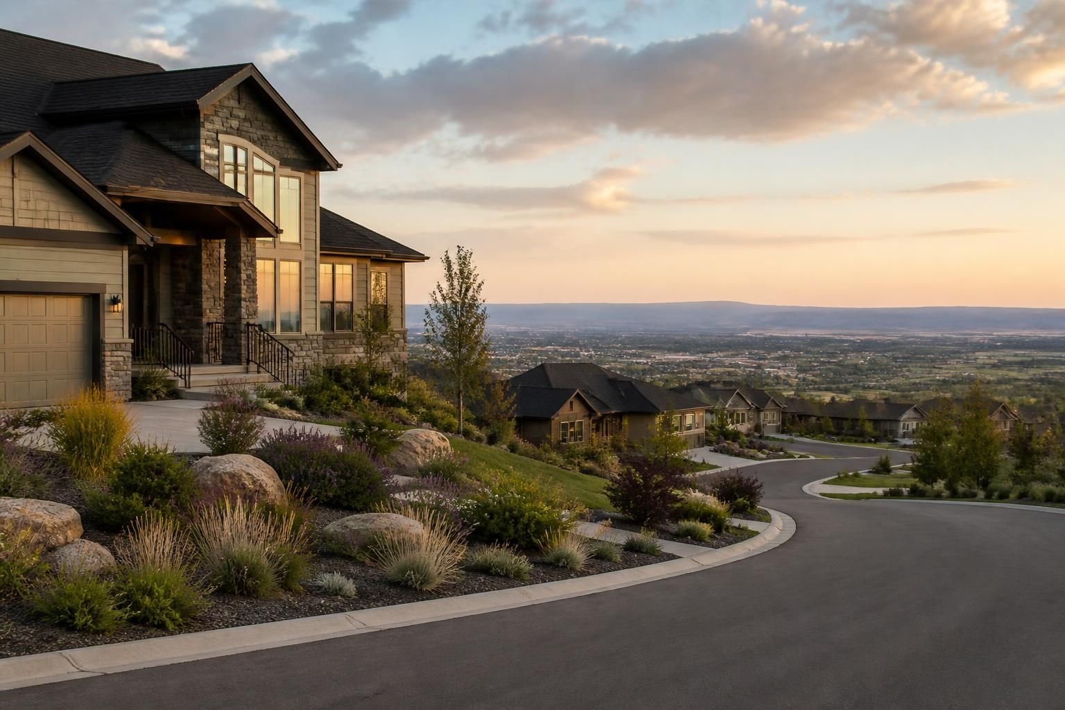 Hillside homes with wide views in Billings Heights