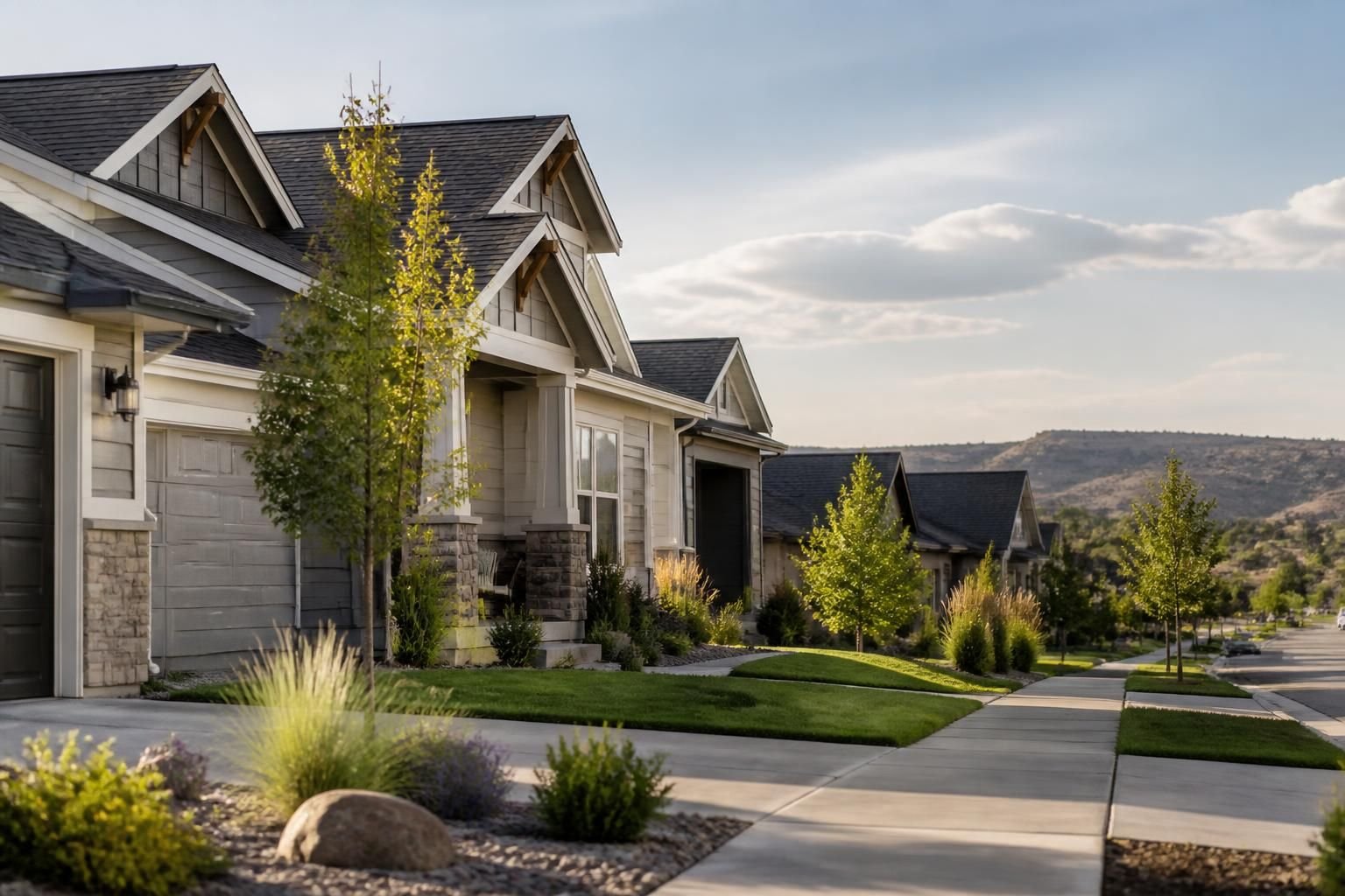 Newer homes with landscaped yards in West End Billings